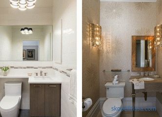 Dekoracija malog WC-a, pravila za odabir materijala i boja, popularnih detalja i stilova