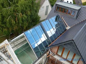 Klizni krov za terasu, bazen, restoran i industrijsku dvoranu - značajke dizajna