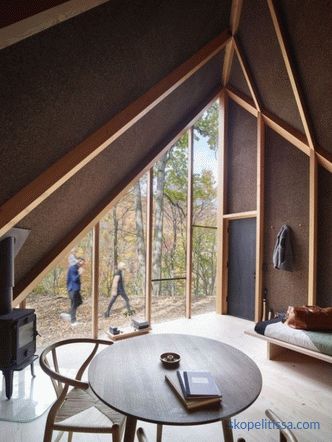 Minijaturna kuća u kristalnom obliku u šumi Lansville