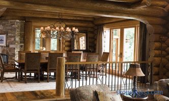 Unutrašnjost drvene kuće iznutra: foto i video ideje