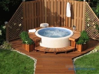 Spa bazeni za vrtlarstvo - značajke, prednosti, sorte (stacionarni, prijenosni, na napuhavanje)