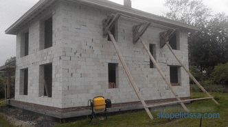 Projekti kuća od betonskih i pjenastih betonskih blokova do 100 četvornih metara. m: tipovi, primjeri, prednosti materijala