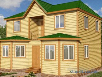 Kuće od profiliranih drvenih brvnara za skupljanje bez jeftinih završnih radova, projekti i cijene za izgradnju u Moskvi