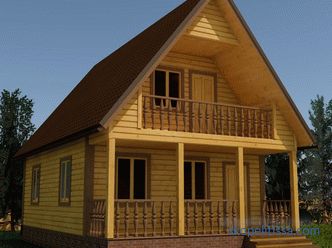 Projekti kuća od drva 6 po 9: opcije, materijali, konstrukcija