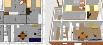 Projekt kuće 8x10 s izvrsnim rasporedom, plan dvokatnice 10 na 10