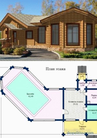 projekti drvenih kupki iz drvene kuće, fotografije, cijene za gradnju u Moskvi